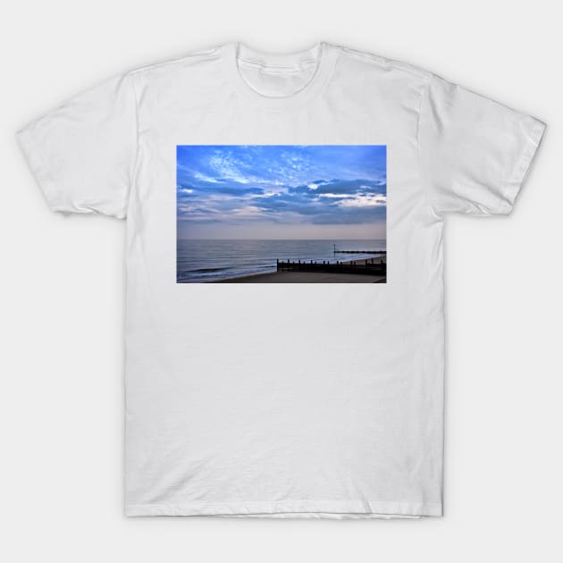 Walcott seafront Norfolk T-Shirt by avrilharris